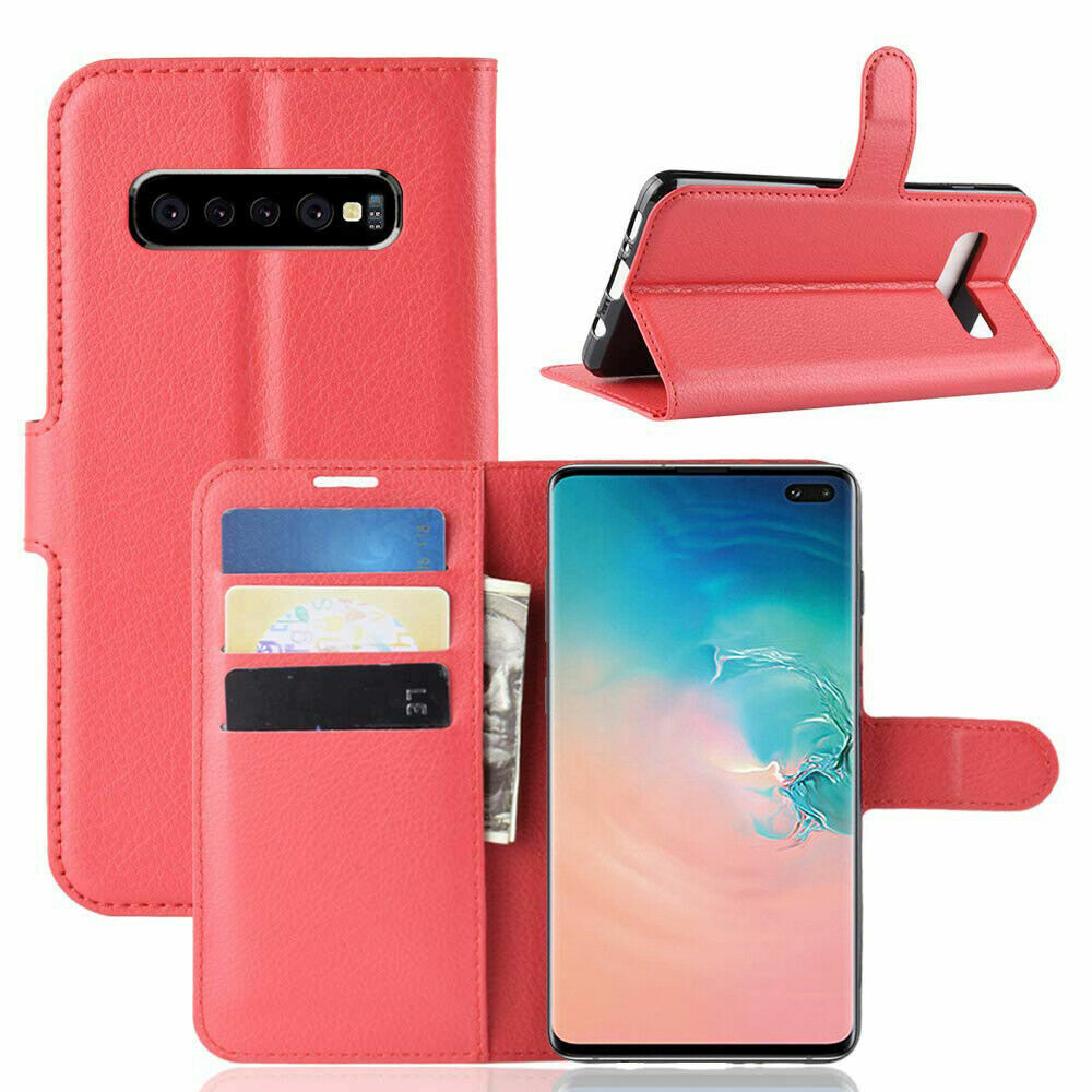 Leather Folio Wallet Case for Samsung Galaxy S10 Plus Leather Folio Wallet Case for Samsung Galaxy S10 Plus
